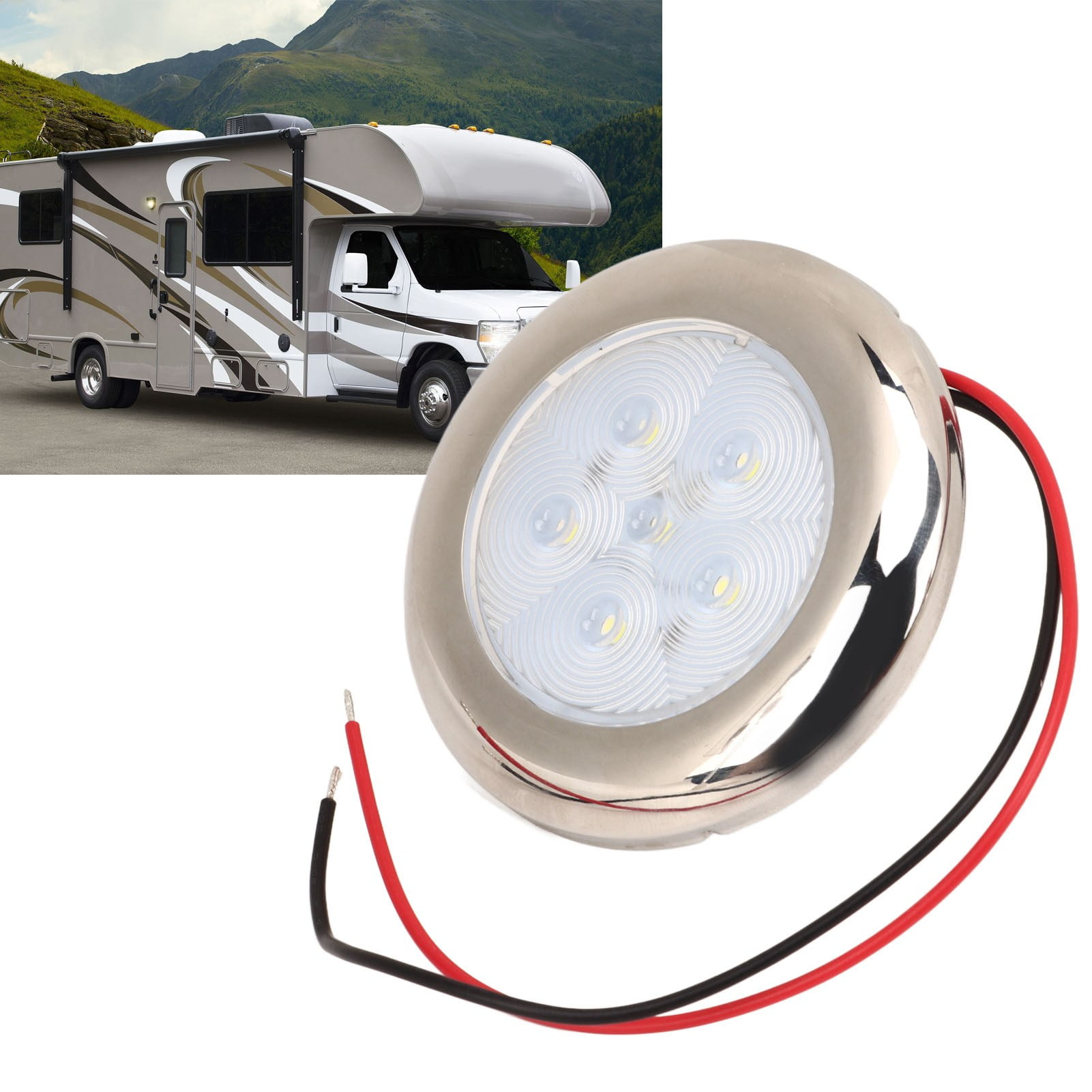 Marine Courtesy Light, RV LED Ceiling Dome Light 12V Multipurpose For