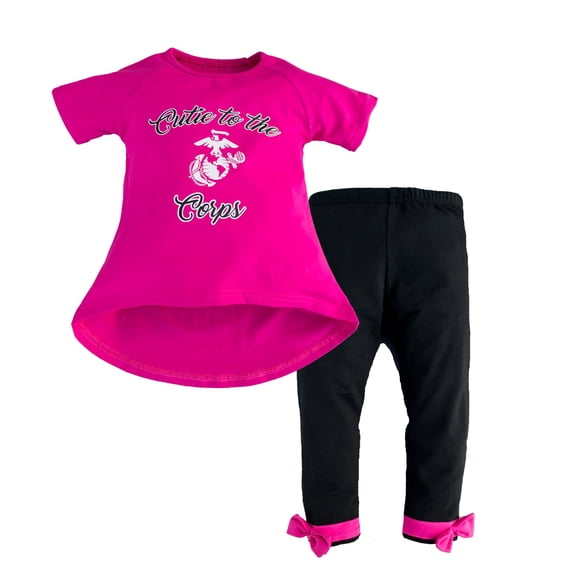 Marine "Cutie to the Corps" Toddler Set (2 Pieces)
