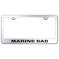 thumbnail image 1 of Marine Dad Laser Etched Logo Stainless Steel License Plate Frame (Chrome), 1 of 3