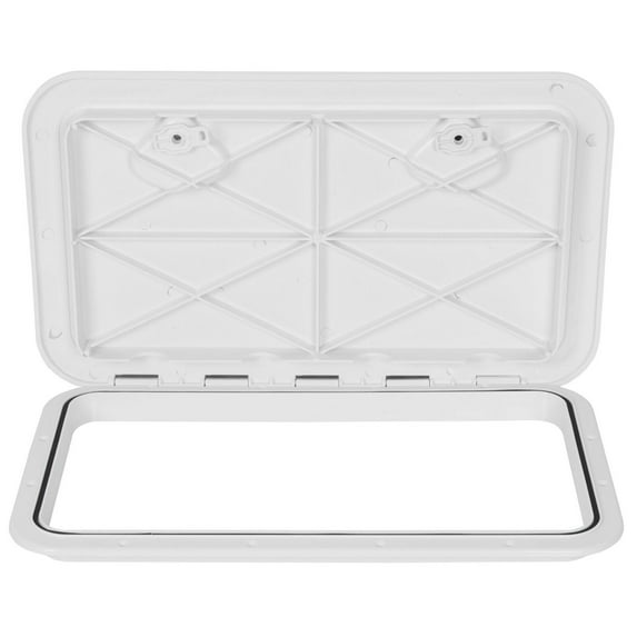 Marine Deck Boat Deck Access Hatch & Lid 24" x 14" -White (606mm x 353mm)