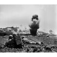 thumbnail image 1 of Marine Demolition Crew Watch Dynamite Charges Explode And Destroy A Japanese Cave. 6Th Marine Division History, 1 of 2