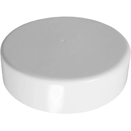 Marine Dock Piling Cap, Flat Top Design, Piling Cone, 100% Polyethylene Material, Lasts up to 10+ years, Made in USA (White, 12")