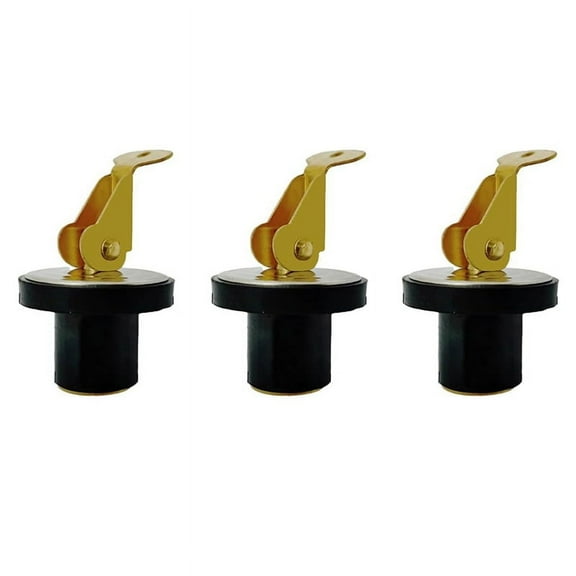 Marine Drain Plugs for Boats Snap Handle Plug Boat Brass Plumbing Fittings (5/8inch)