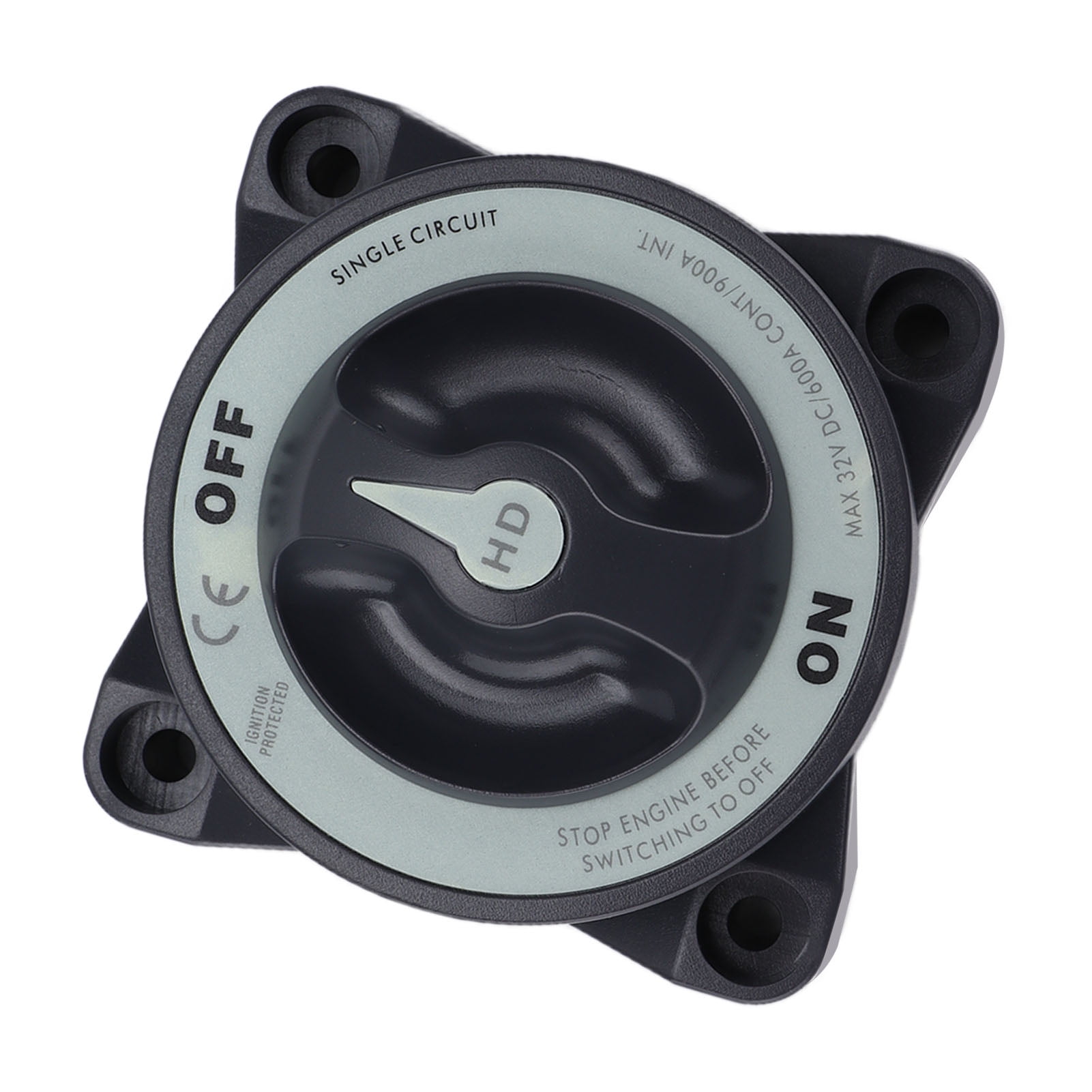 Marine Dual Battery Isolator Switch, 4 Position Waterproof Boat Dual