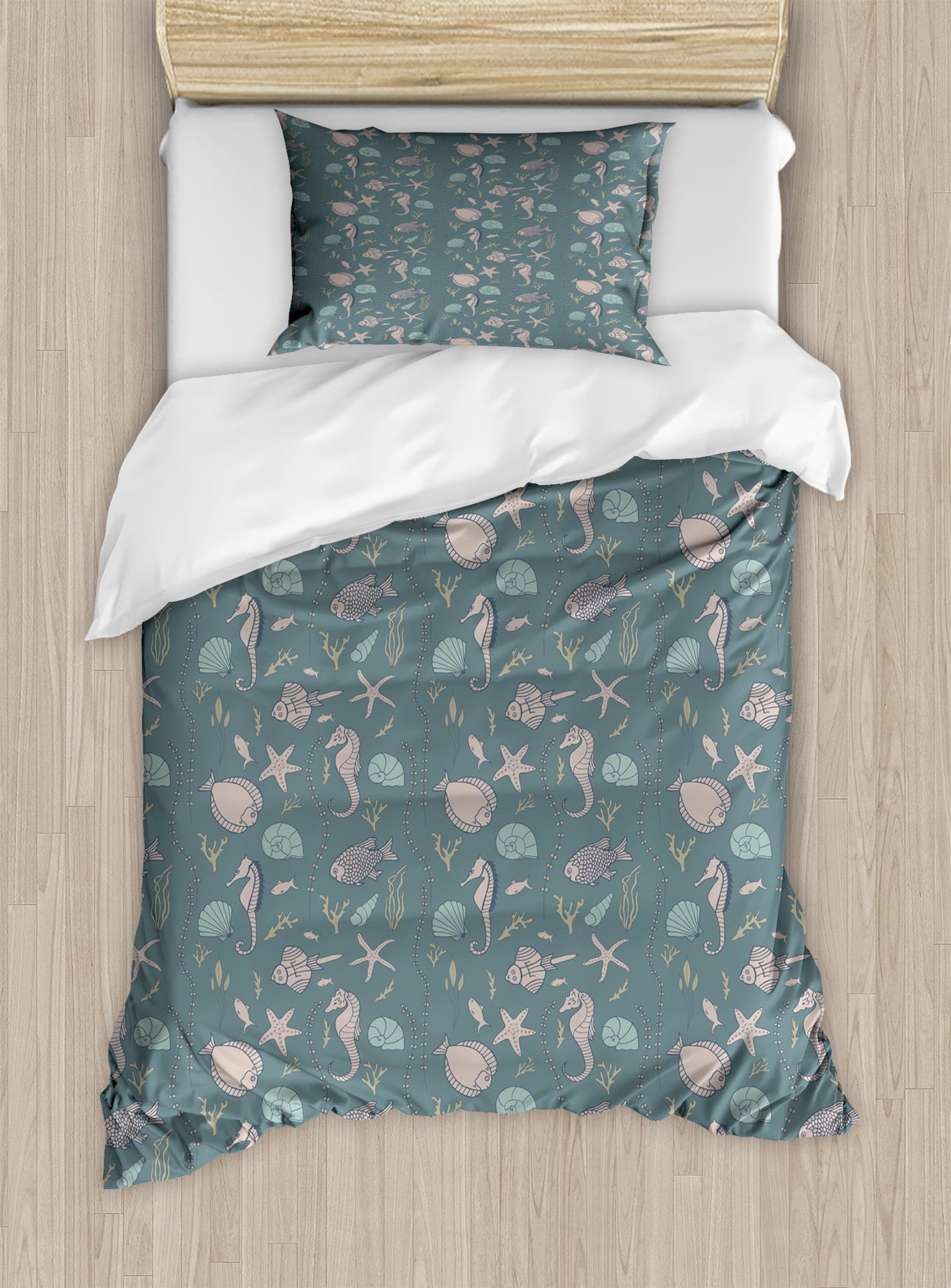 Furn. Buckthorn King Size Duvet Cover Set Amber