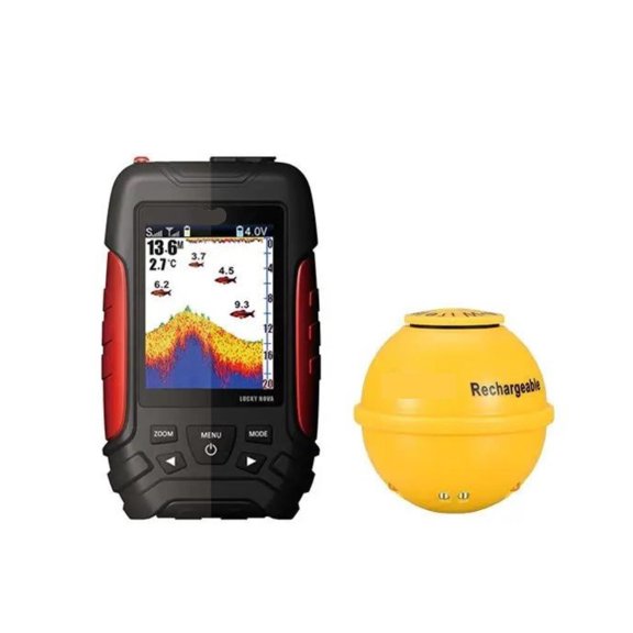 Marine Echo Sounder Depth Finder Wireless Sonar 2.8 Inch Color Display