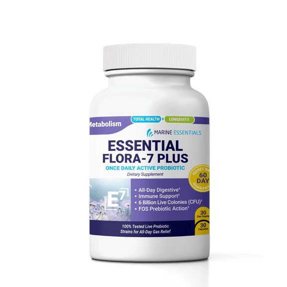 Marine Essentials - Essential Flora-7 Plus Dietary Supplement