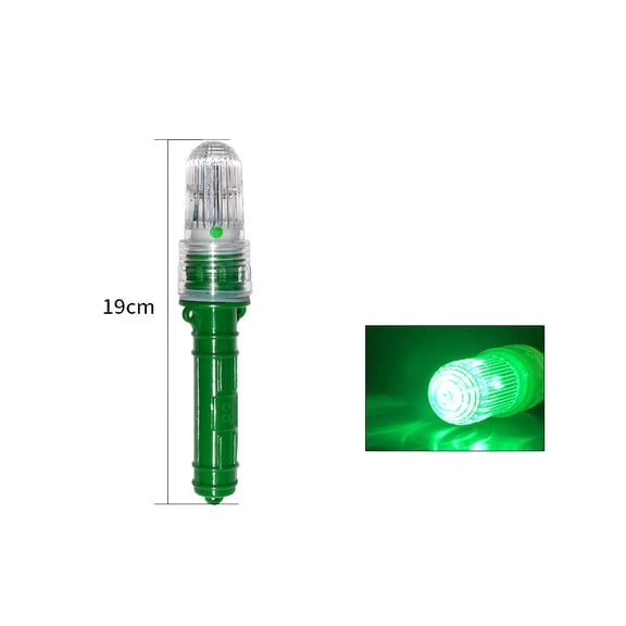 Marine Fishing Strobe for Lobster/Crab Hoop Net Red LED Flashing,Glow Stick Replacement,Waterproof Emergency Signs(Green)
