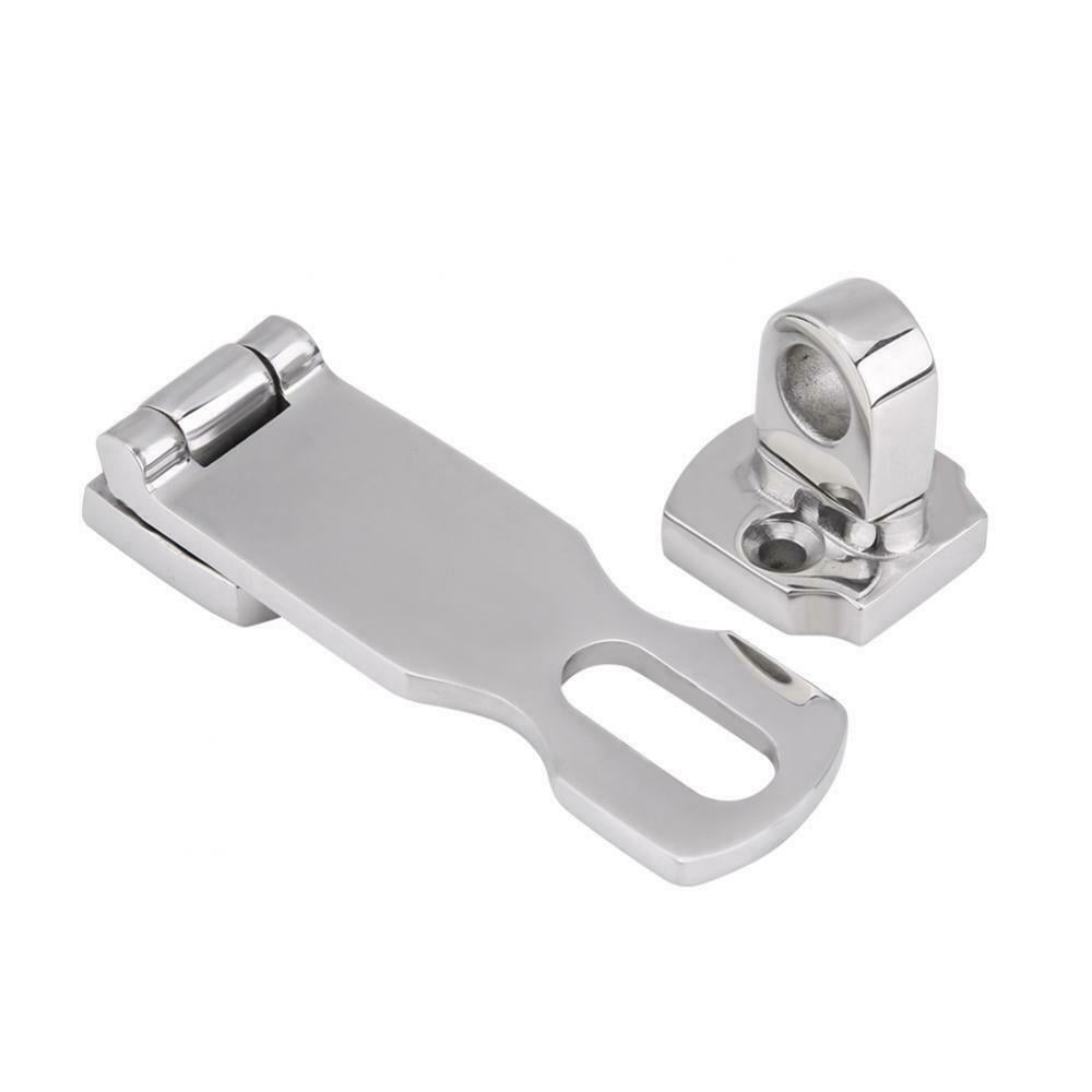 Marine Grade 316 Stainless Steel Door Hasps, 3 Inch Heavy Duty Swivel