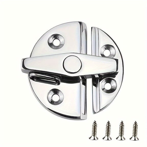 Marine Grade 316 Stainless Steel Turn Twist Button Door Catch Latchfor Door Cabinet Marine Boat Door Catch Latch 316 Stainless Steel Door Latch Round Twist Lock Suit for Boat