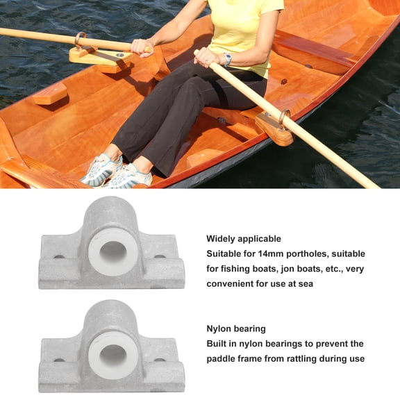 Marine Grade Aluminum Oar Locks, Easy Install, Durable Rust,Proof Design, 2 Piece Set