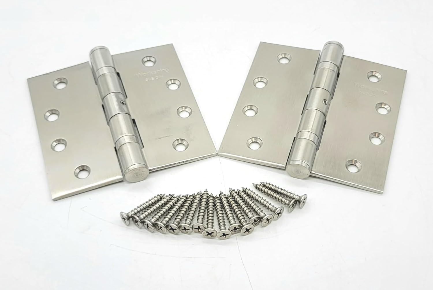 Marine Grade Butt Hinges Set of Two Stainless Steel Rust Free 4" x 4" SUS 304 Allen Key Hole for