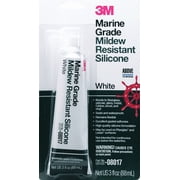 Marine Grade Mildew-Resistant Silicone Sealant - Pack of 12   Residential Use, Standard Application