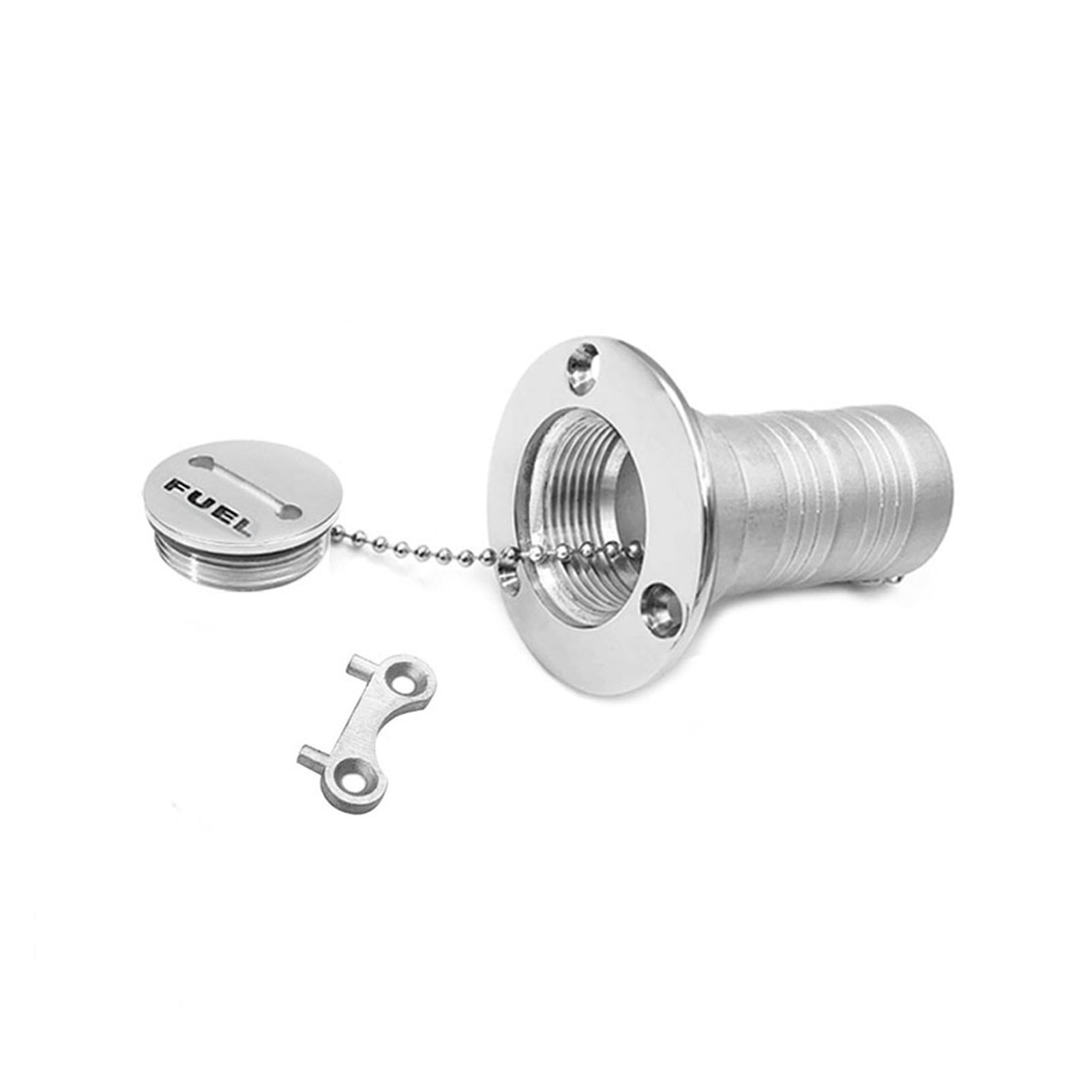 Marine Grade Stainless Steel 316 Deck Filler Of Fuel 50mm Socket Boat Motorhome Yacht Caravans