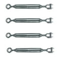 thumbnail image 1 of Marine Grade Stainless Steel Jaw Eye 1/2" x 6-3/4" Turnbuckles Cable Rope 4 Pcs, 1 of 8