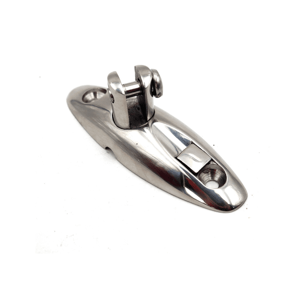 Marine Grade Swivel Hinge for Deck Side Mount with 316 Stainless Steel Body and Reflective Polish for Improved Appearance and Protection (81mm)
