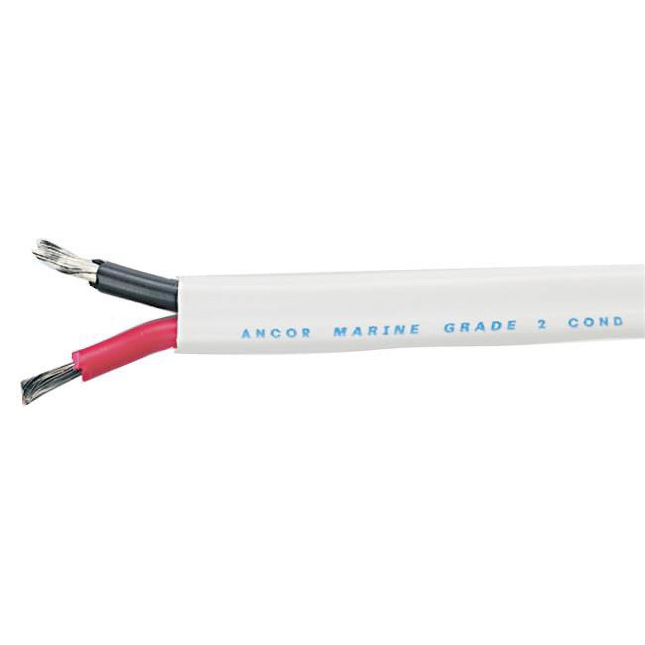 Marine Grade Tinned Duplex Cable Red and Black with White Jacket - image 1 of 3