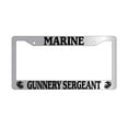 thumbnail image 1 of Marine Gunnery Sergeant Chrome Plastic License Plate Frame, 1 of 1