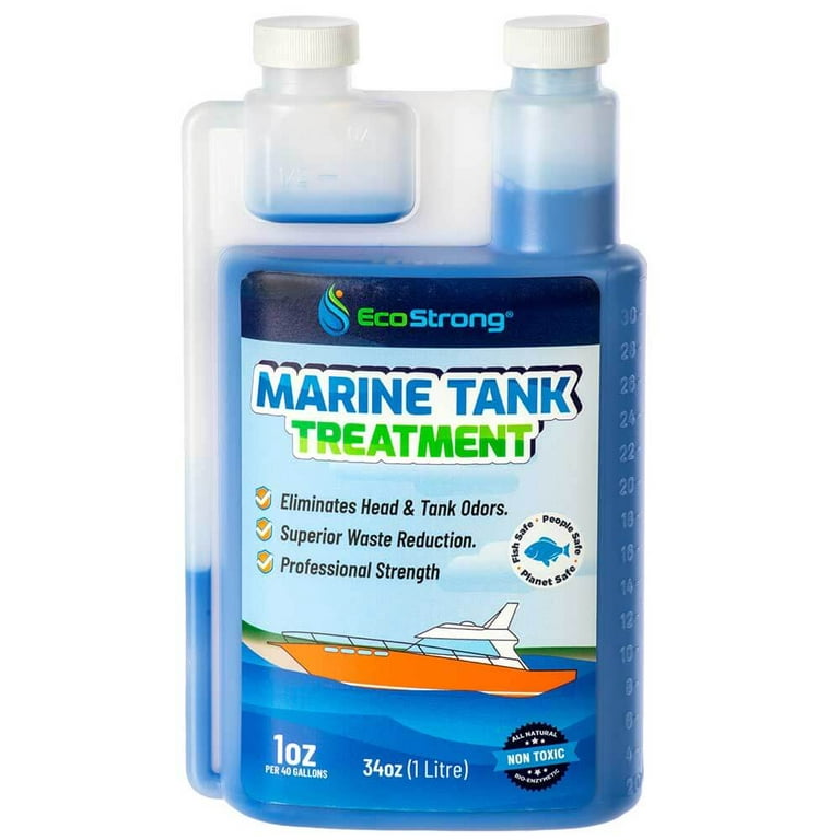 Marine Holding Tank Treatment: Boat Black Water Digesting Liquid Eliminates  Tank Odor (33 oz) 