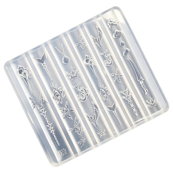 Marine Inspired 3D Nails Sculpting Mold Nails Art Template For Creating Unique Shell And Starfishes Designs