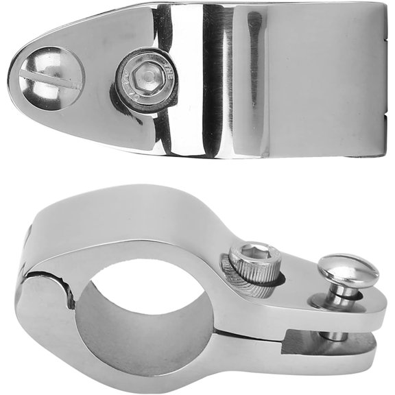 Marine Jaw Slide 2pcs Stainless Steel Boat Hinged Upper Jaw Slide Hardware Fittings for Yachts Inflatable Boats (30mm) 30mm
