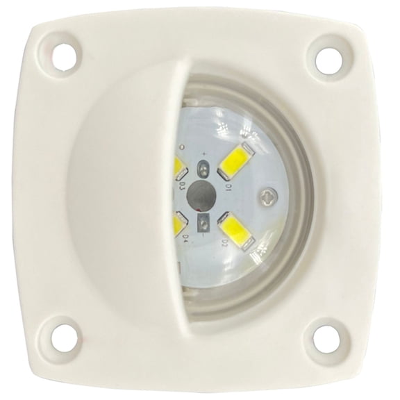 Marine LED Aisle Light, Quick Install Lamp with 4 Bright LEDs for Decks & Walkways
