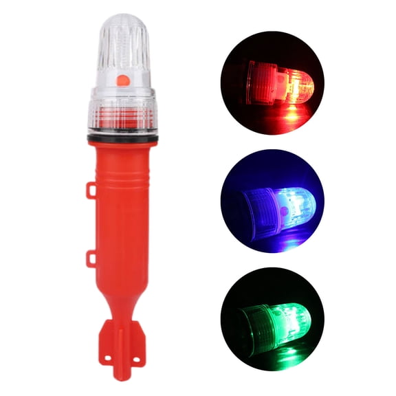 Marine LED Flare 3 Pack, Waterproof Emergency Signal Light for Boats and Fishing, Electronic Night Signal for Boating Use, Compact Kit for Life Rafts and Buoys