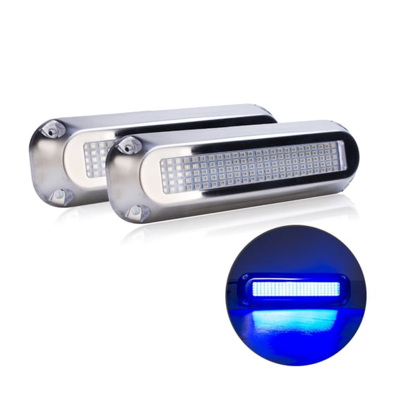Marine LED Light 60W 120 LED Underwater Courtesy Light Sailboats Pontoon Transom Light