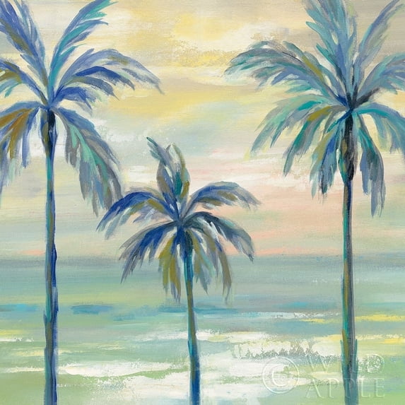 Marine Layer Palms Crop Poster Print by Silvia Vassileva