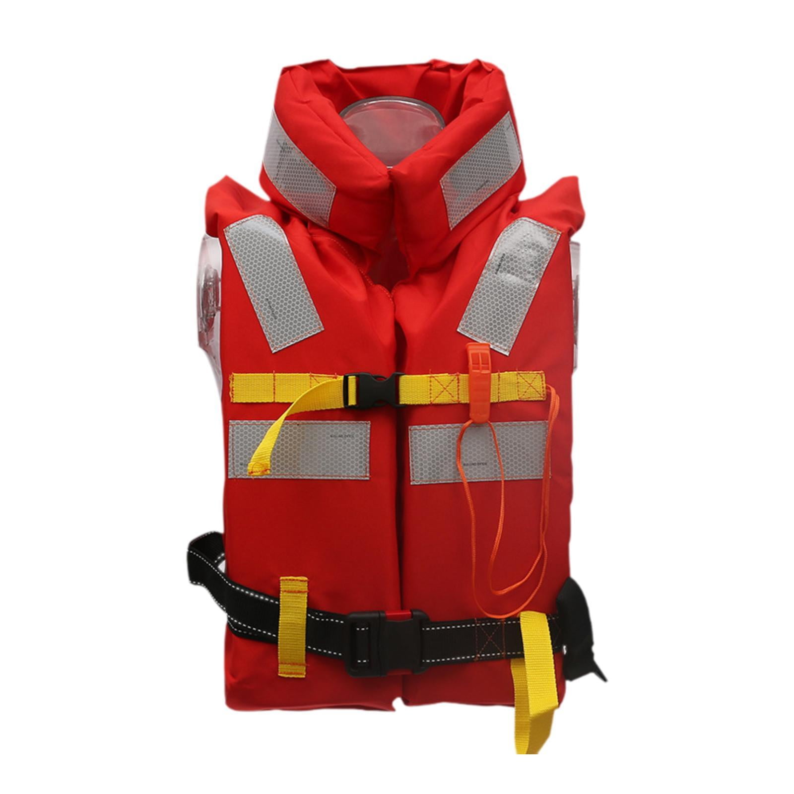 Marine Life Jacket Swim Vest Buoyancy Gear Lightweight Oxford Cloth for Adults Boating Kayaking Watersports