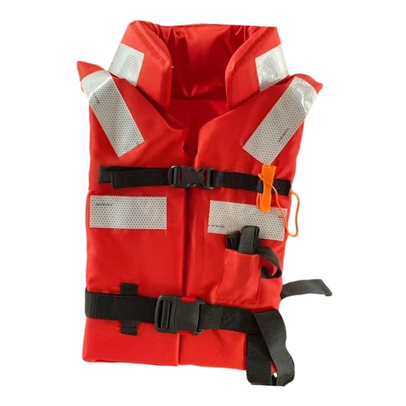 Marine Life Jacket Swim Vest Flotation Gear High Visibility Polyester Oxford Cloth for Kayaking Fishing and Boating