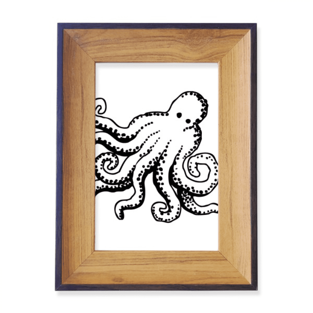 Marine Life Octopus Cartoon Illustration Photo Frame Exhibition Display ...
