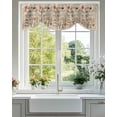 thumbnail image 1 of Marine Life Tie Up Valances Curtain, Adjustable Kitchen Retro Sea Star Jellyfish Lobster Linen Texture Valances for Windows Decor, Rod Pocket Short Curtains Set for Bedroom/Bathroom, 42"x12", 1 of 9