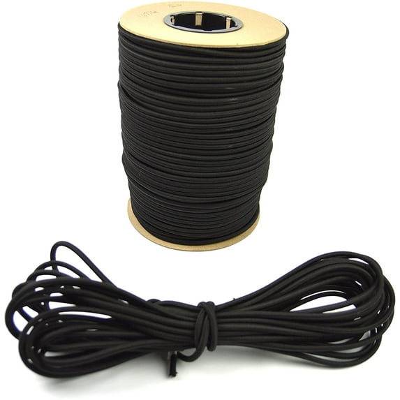 Marine Masters 1/4 Inch Elastic Bungee Shock Cord -1, 10, 25, 50, 100, 75, 100, 250 and 500 Foot Lengths - Various Colors
