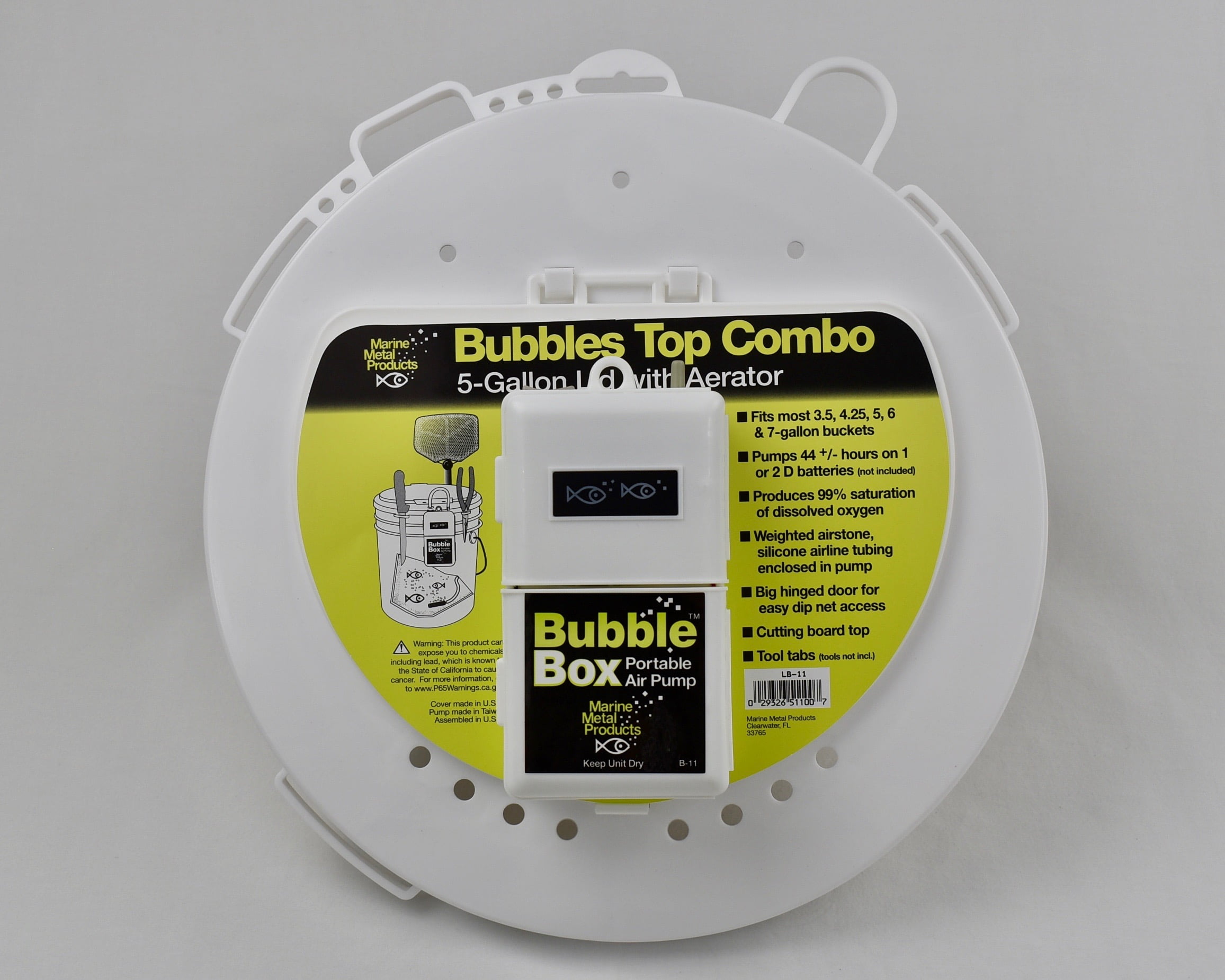 Marine Metal Products Bubbles Top Combo Aerator & Lid