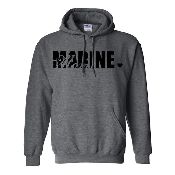 Marine Mom Hooded Sweatshirt