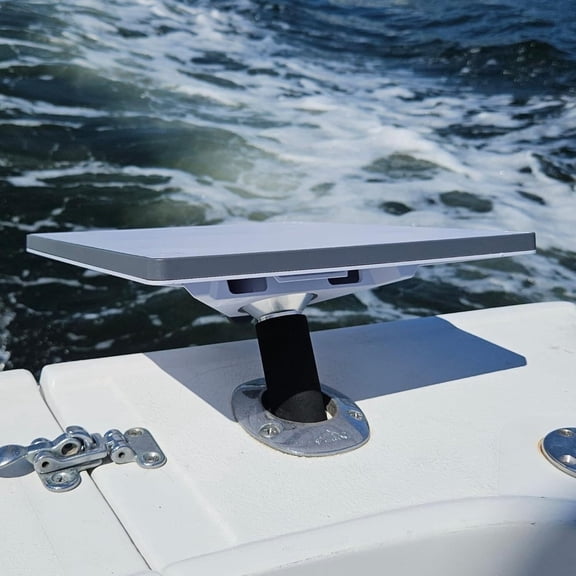 Marine Mount for Starlink Mini 2025 – Stainless Steel Boat Pole Mount Base Adapter, 13" Marine-Grade Signal Holder for Yacht, RV & Dock Installation