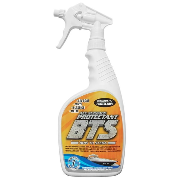 - | Marine Multi-Surface UV Protection Boat Spray for Vinyl, Gel-Coat, Leather, Plastic and Rubber | Water Surface Reduces Oxidation Process 32oz Spray 32 oz Spray