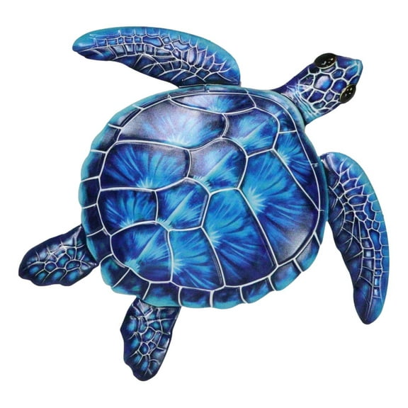 Marine Ocean Harmony Series Blue Bermuda Elegant Sea Turtle Metal Wall Decor