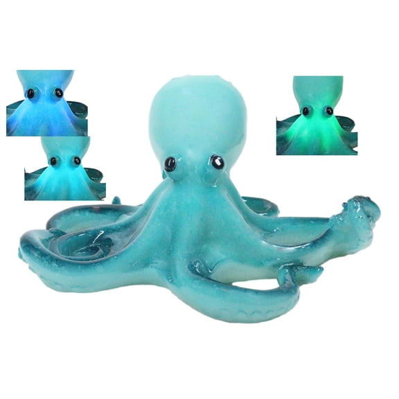 Marine Ocean Sea Creature Common Octopus with Tentacles LED Lighted Figurine
