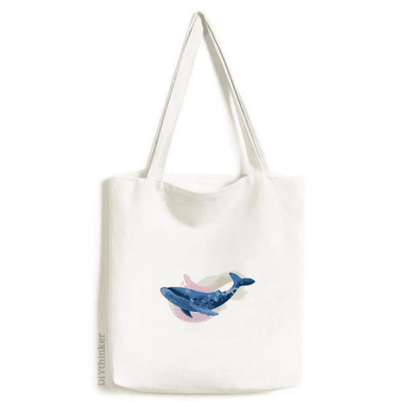 Marine Organism Cetacean Ehale Tote Canvas Bag Shopping Satchel Casual Handbag