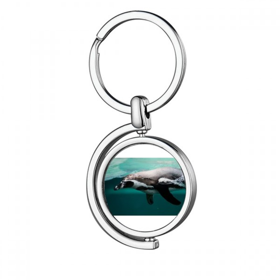 Marine Organism Ocean Animal Photography Rotating Keychain Metal Keyring Holder