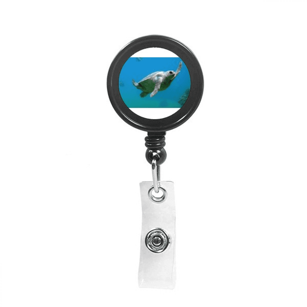 Marine Organism Turtle Ocean Animal Retractable Keychain Badge Holder ID Badge