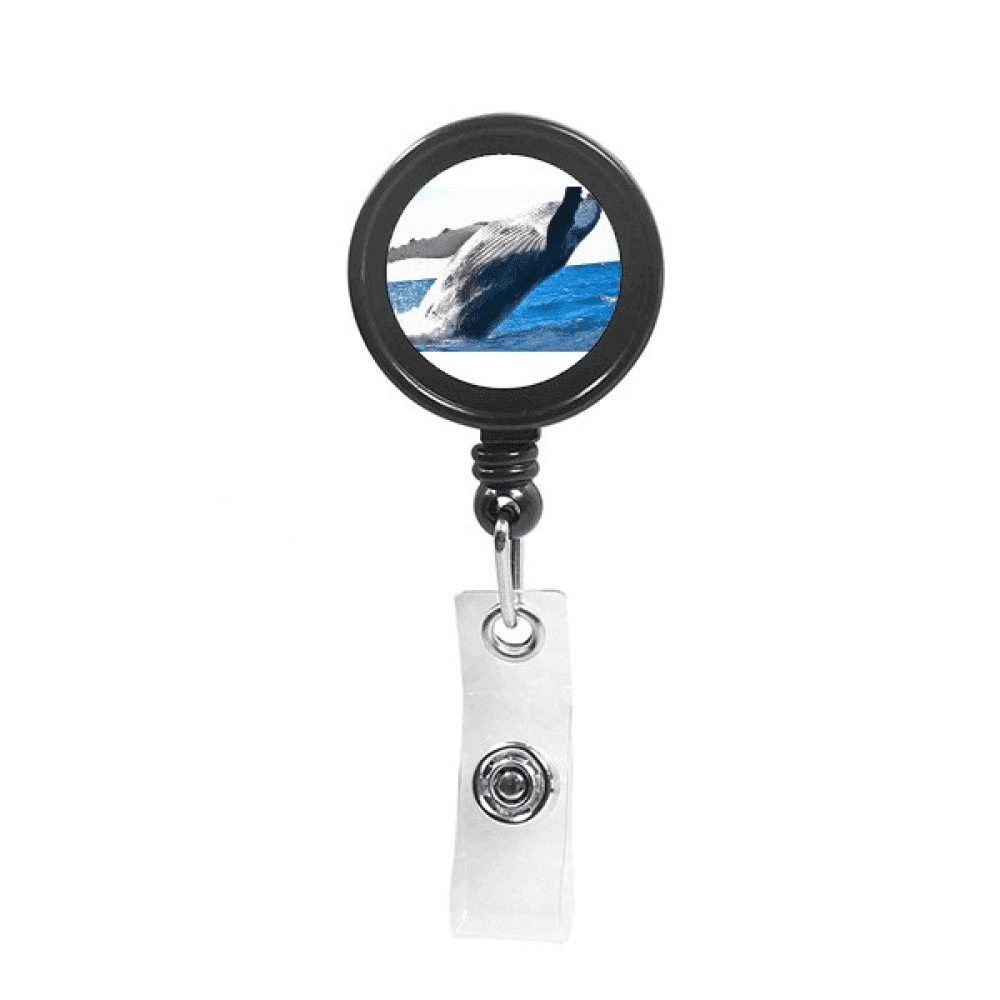 Marine Organism Whale Ocean Animal Retractable Keychain Badge Holder ID Badge