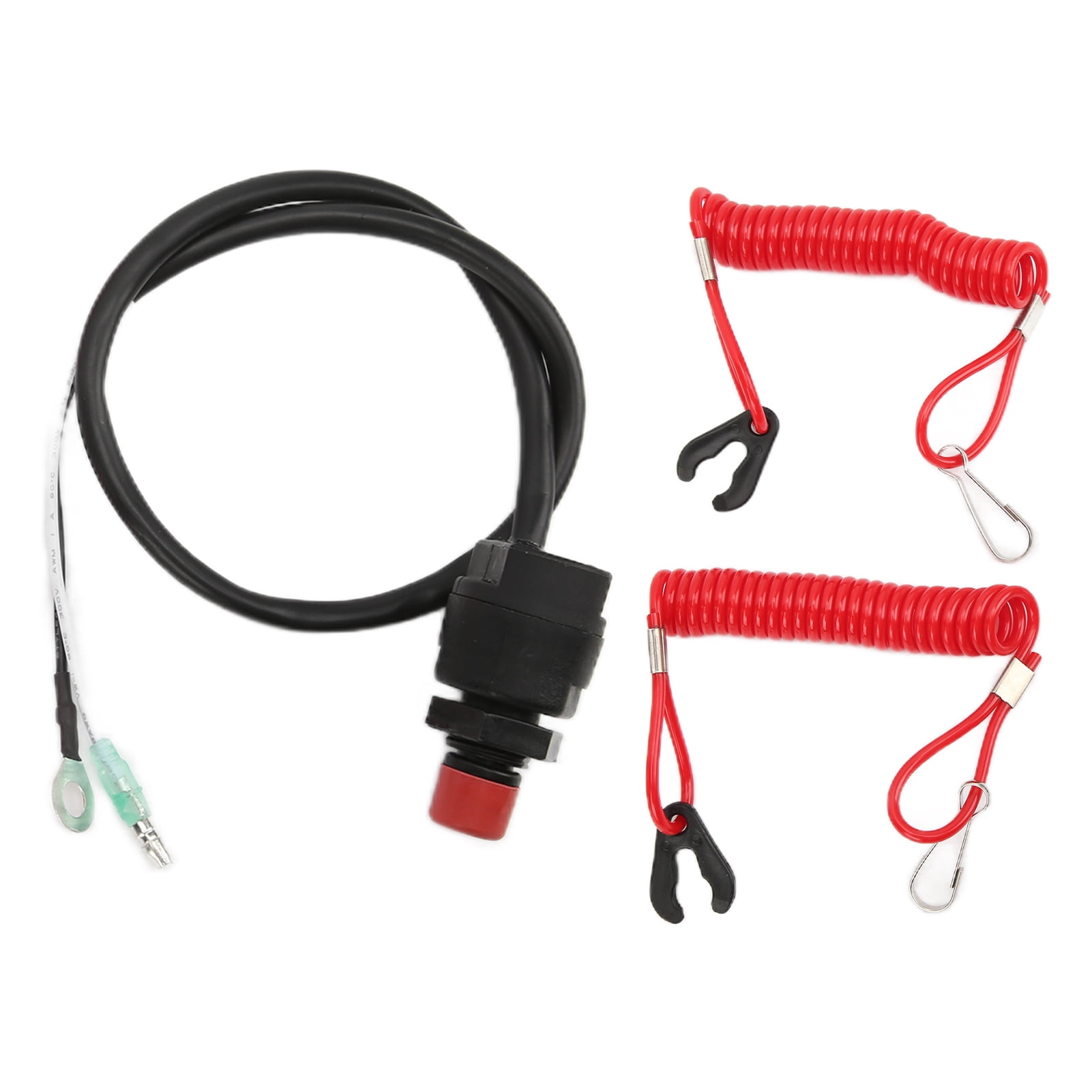 Marine Outboard Emergency Kill Switch Safety Lanyard PVC+ABS