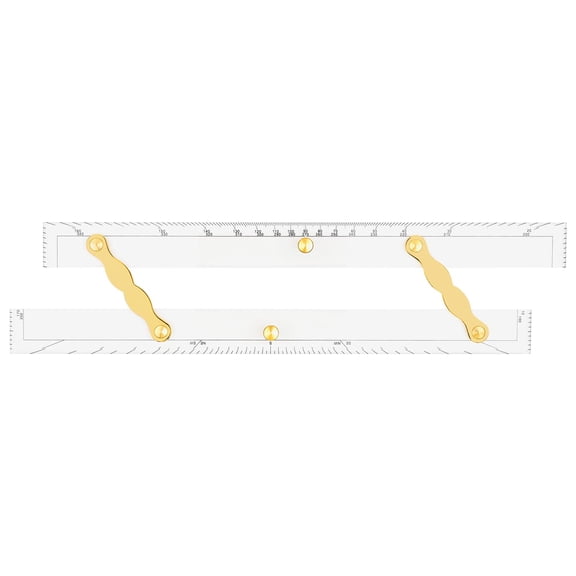 Marine Parallel Ruler with Brass Arms 15 Inches Nautical Chart Plotting Tool