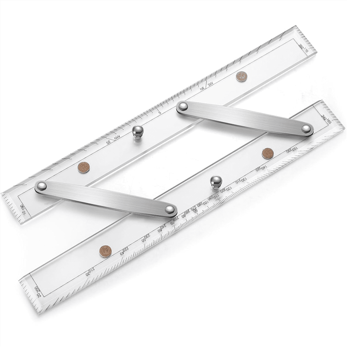 Marine Parallel Ruler with Clear Scales 12 Inches Navigation Tools for ...