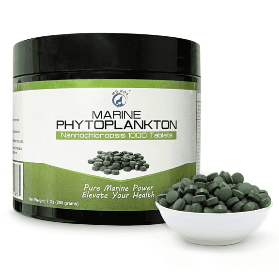 Mr Ros Marine Phytoplankton Nannochloropsis Gaditana Cholesterol Support Gluten-Free Dairy-Free 1000 Count