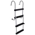 thumbnail image 1 of Marine Pontoon Boat 4 Step Folding Boarding Ladder AL-B4 Anodized, 1 of 8