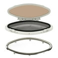 Marine Portlight Window Internal Opening UV Resistant Waterproof Oval